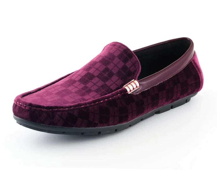 Men s Slip On Shoes Jac Burgundy Men Suits Direct