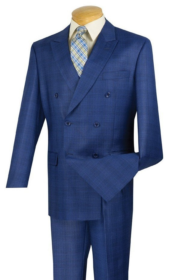 Vinci Men Suits DRW-1 Blue - Church Suits For Less