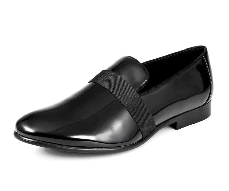 men's dress shoes for black suit The Black Tux Leather Shoes In Black
