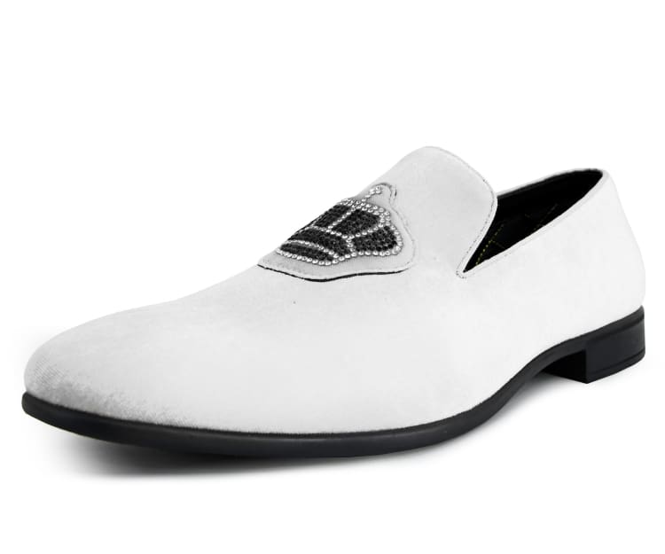 Men's Dress Shoe Crown White – Men Suits Direct