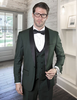Men Classic Tuxedo Suit Hunter Green