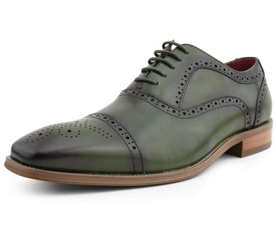 Men Dress Shoes-AG114 Green