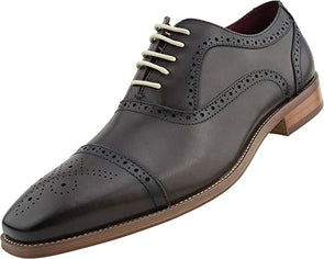 Men Dress Shoes-AG114 Brown