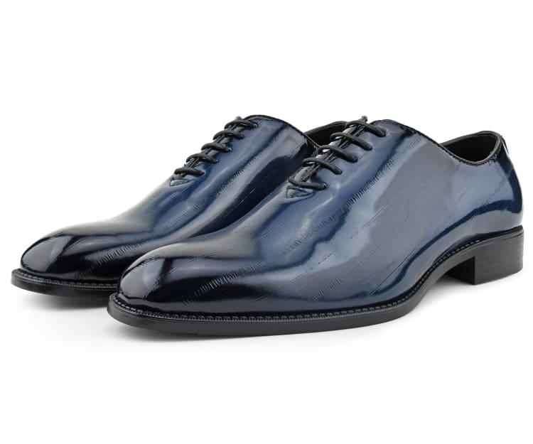 blue dress for baby girl Paul Parkman Men's Blue & Navy Hand-Painted Derby Shoes (ID#PP2279) EU 47