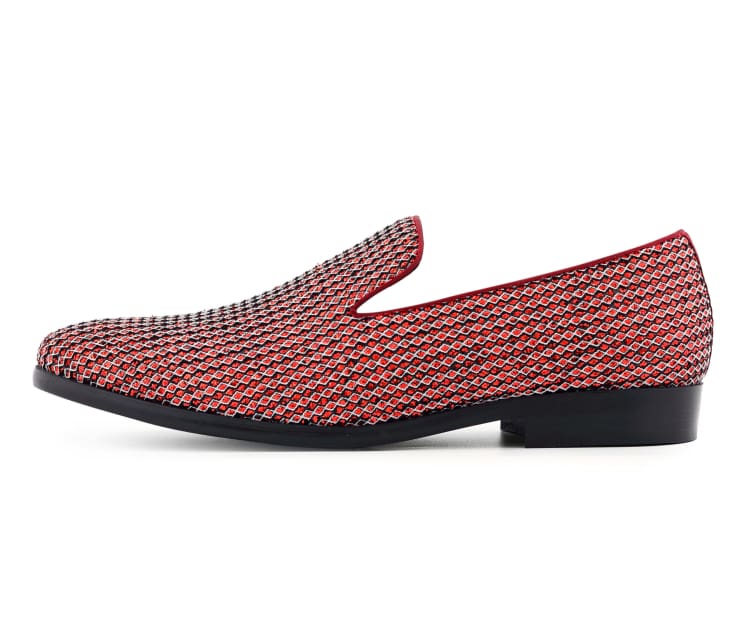 mens red and white dress shoes Men Dress Shoe MSD -Eme Red – Men Suits Direct