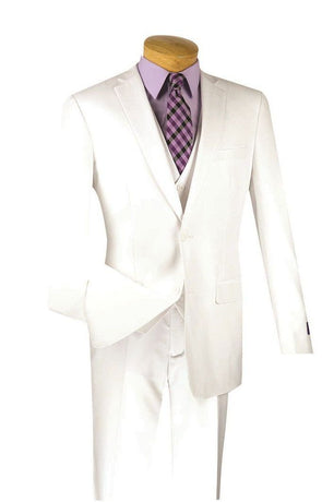 Vinci Men Suit SV2900-White - Church Suits For Less
