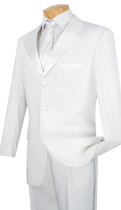 Vinci Men Tuxedo T-3HT-White